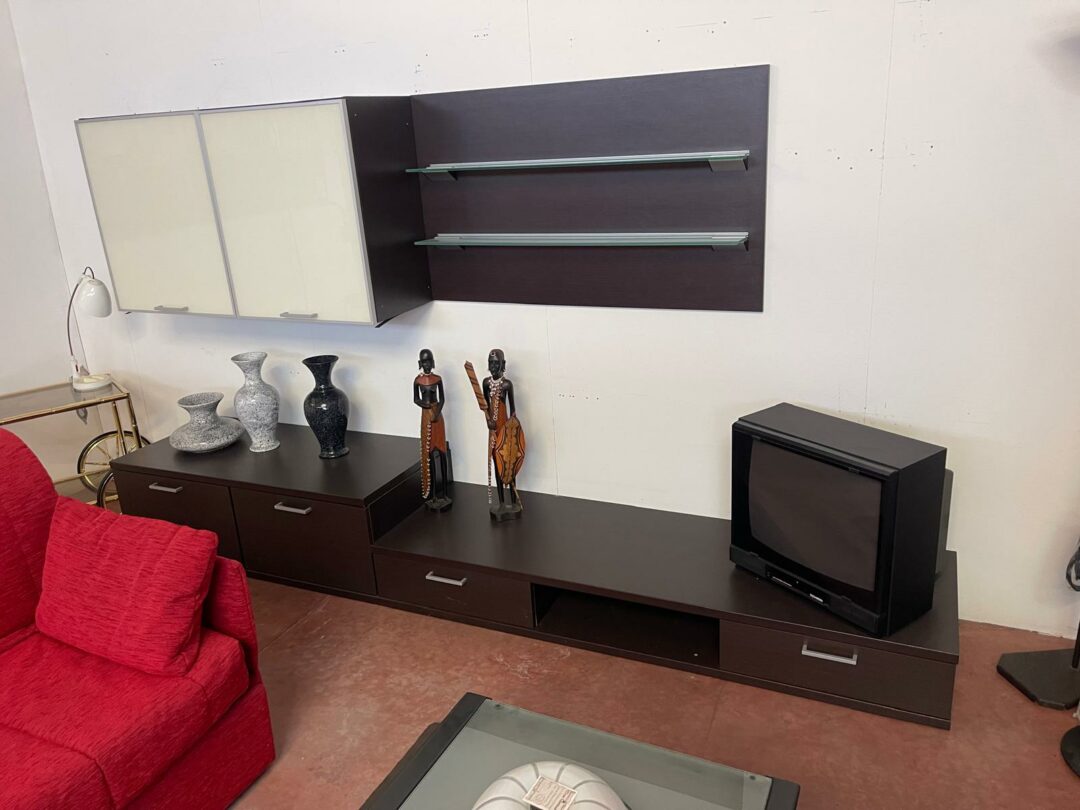 Mobile soggiorno wenge in legno di qualità S 2444