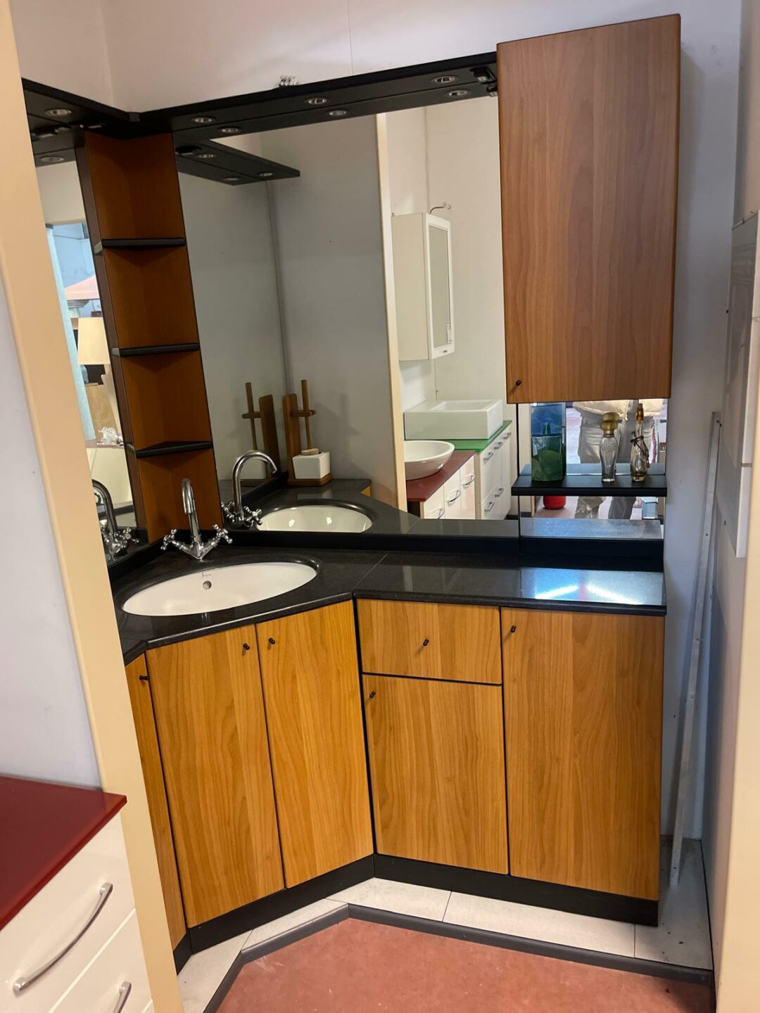 Mobile bagno Composizione domino noce nero S 2470