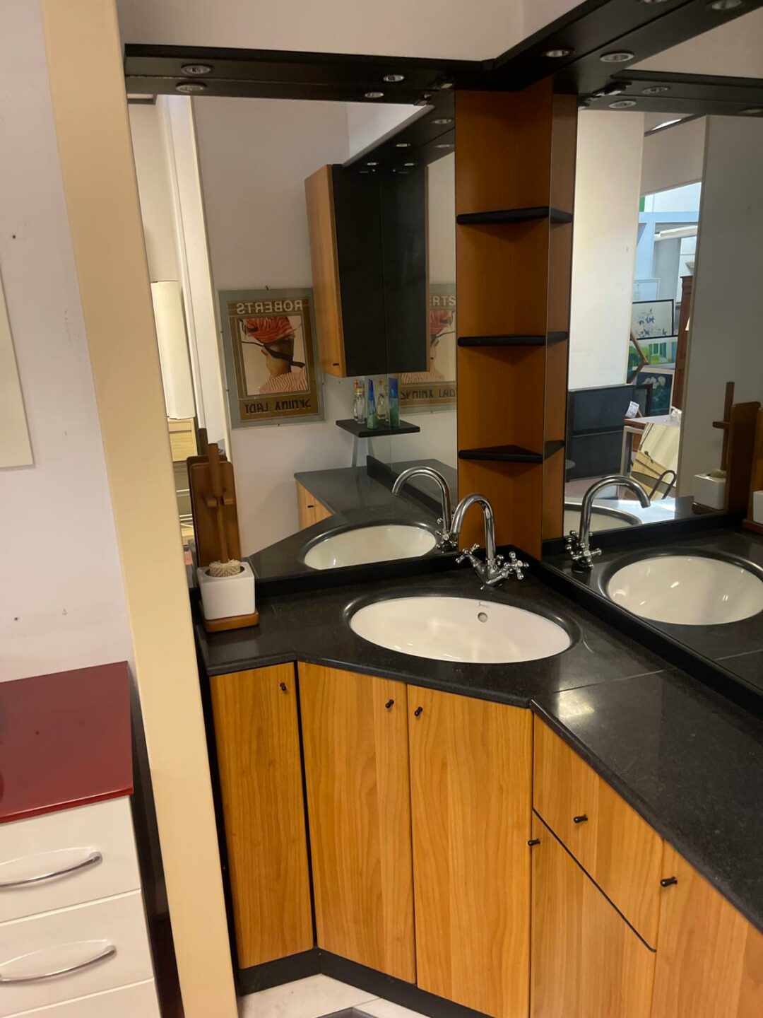 Mobile bagno Composizione domino noce nero S 2470 - immagine 2