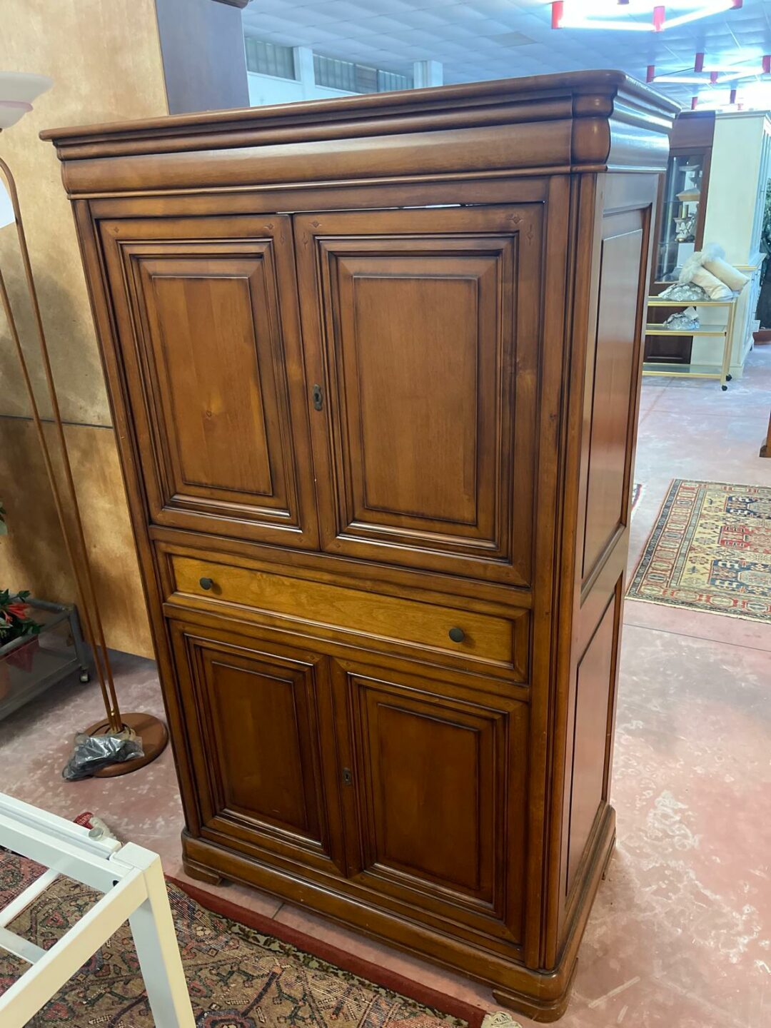 Porta tv e video in legno massiccio S 2490