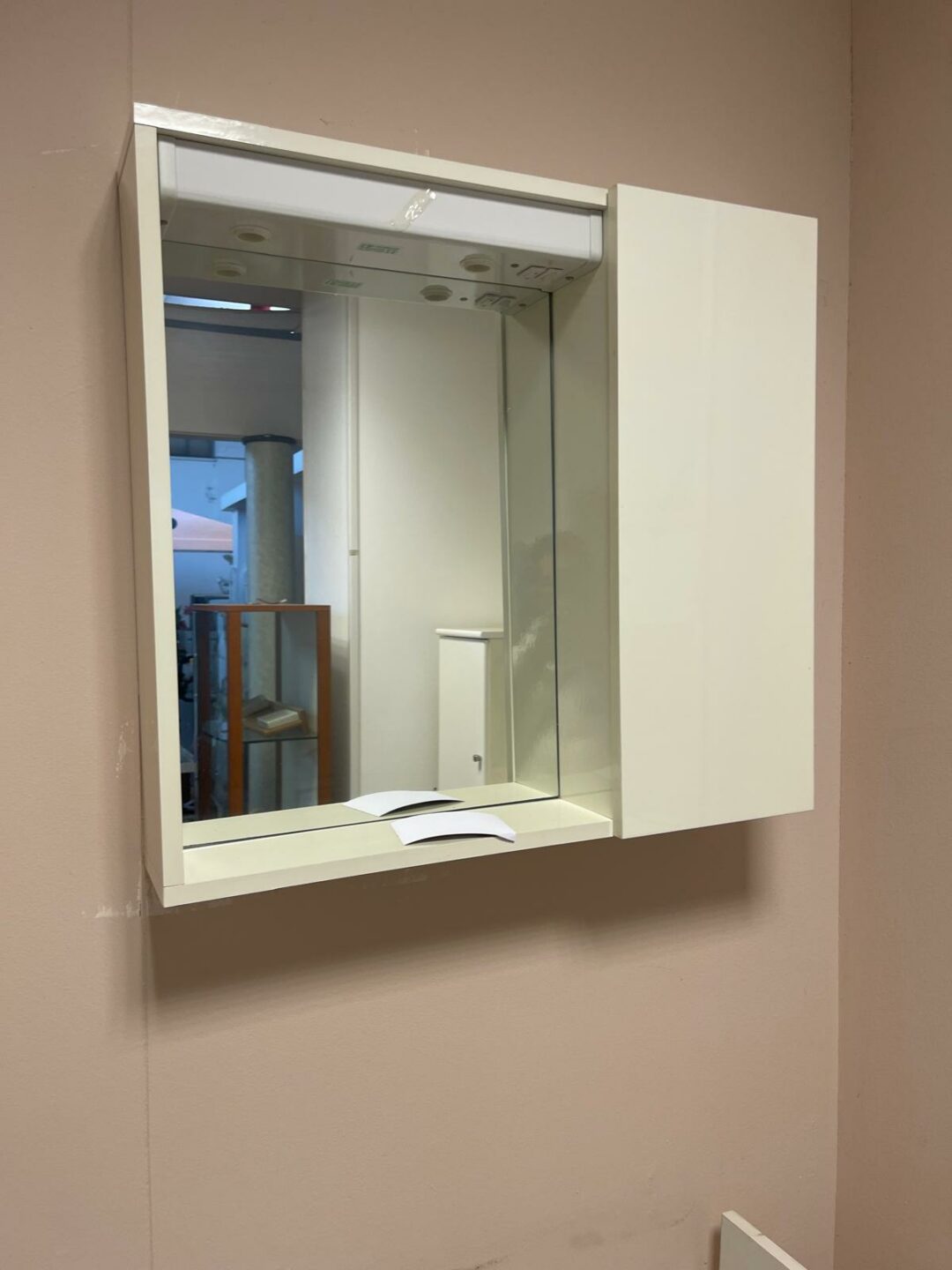 Mobiletto specchiera bagno con 1 anta S 2495