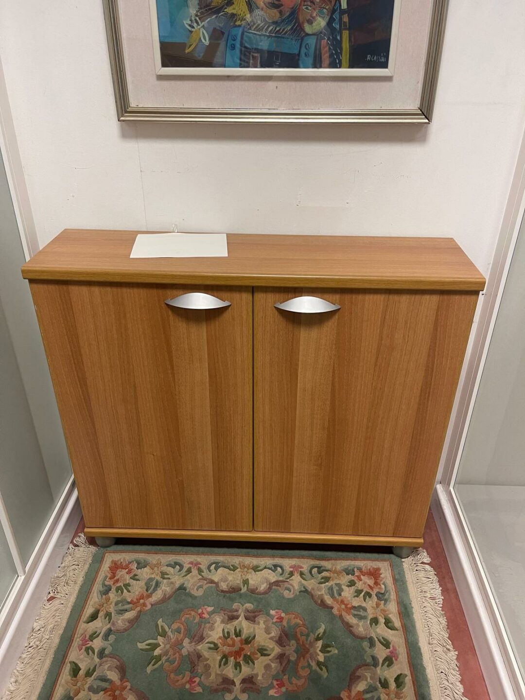Mobile scarpiera in 2 ante in legno S 2507