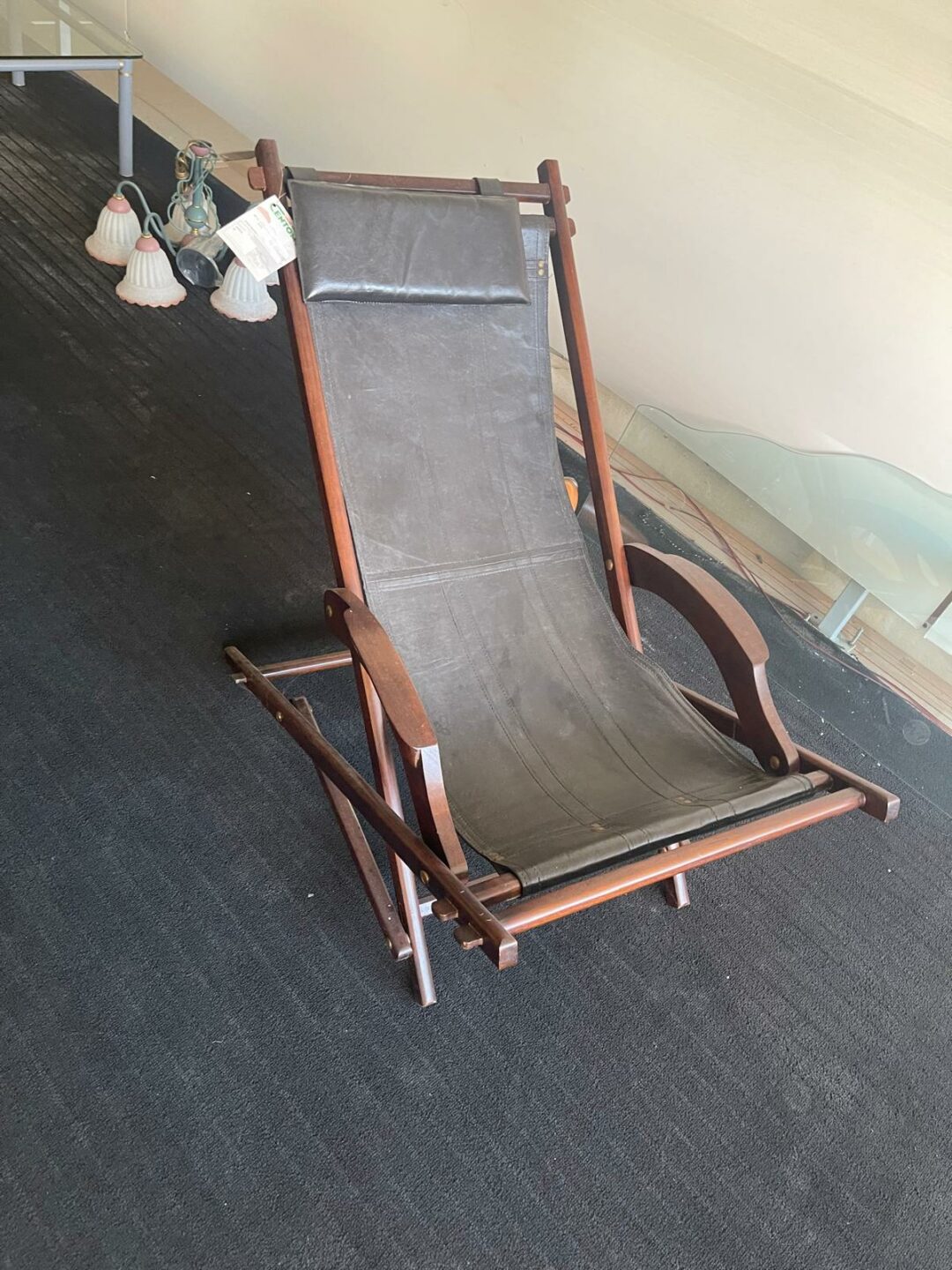 Sdraio legno e pelle S 2520