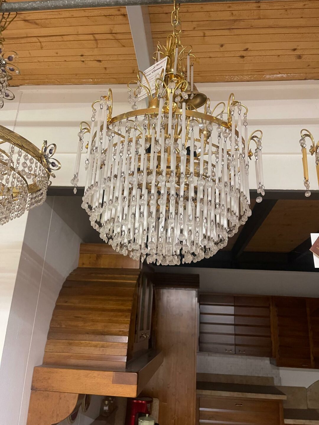 Lampadario finitura in oro S 2531