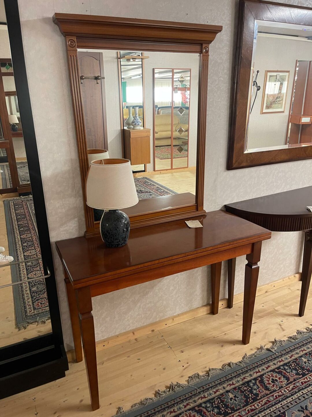 Tavolo allungabile con specchio in legno massiccio S 2588 - immagine 2