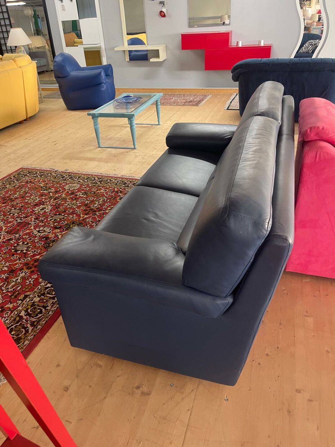 Divano in pelle 3 posti S 2620 - immagine 2