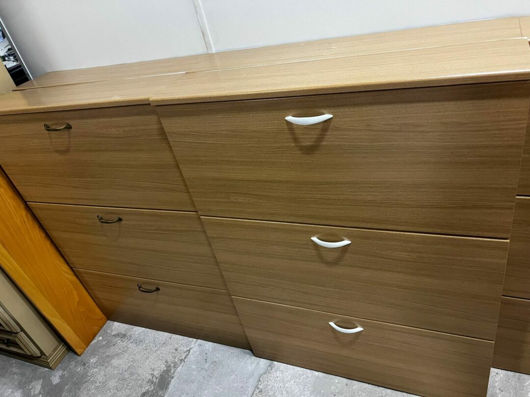 Set 3 Scarpiere in legno usate