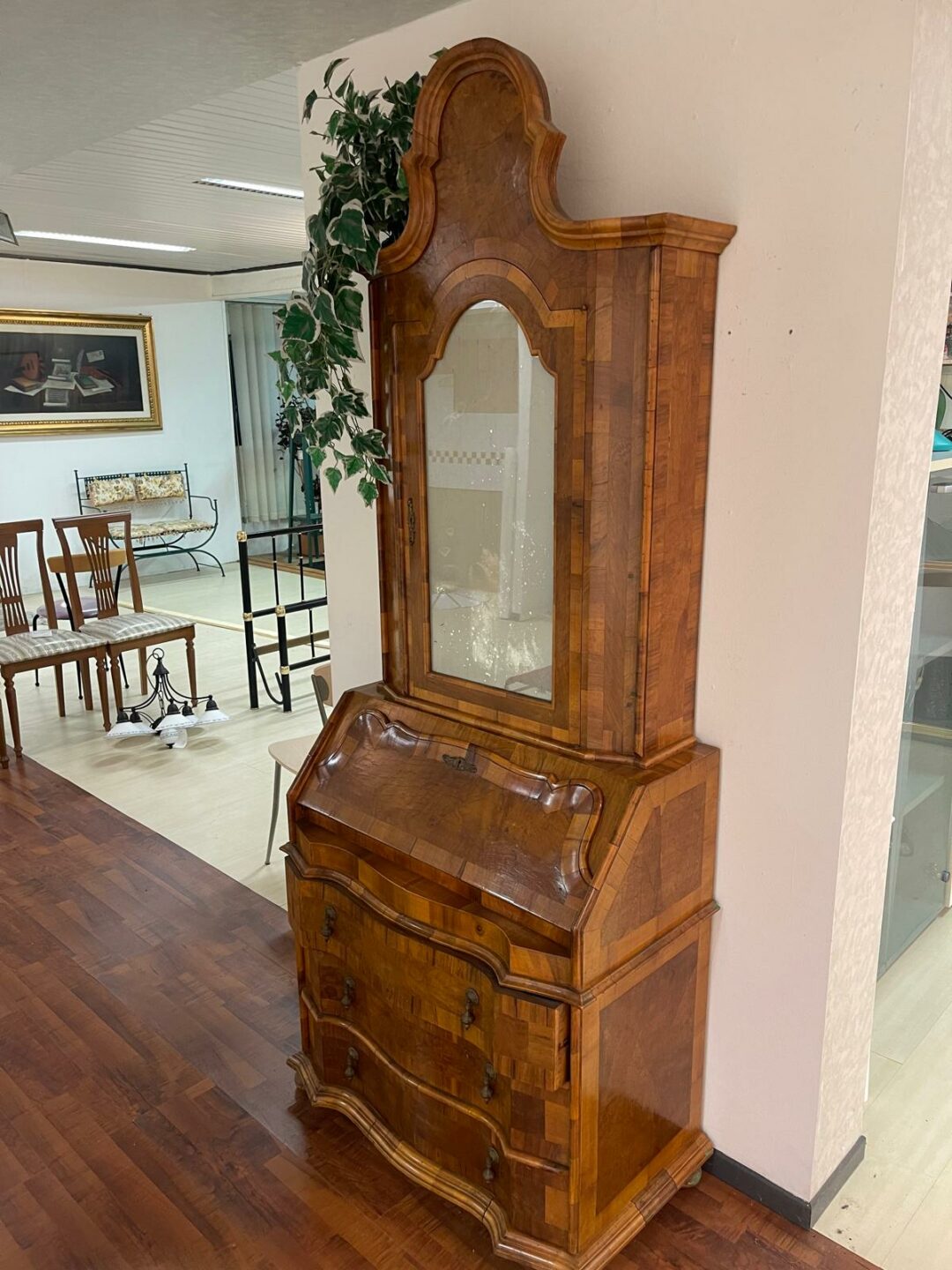 Trumeau scrittoio con ribalta comò credenza con vetrina S 2752 - immagine 2