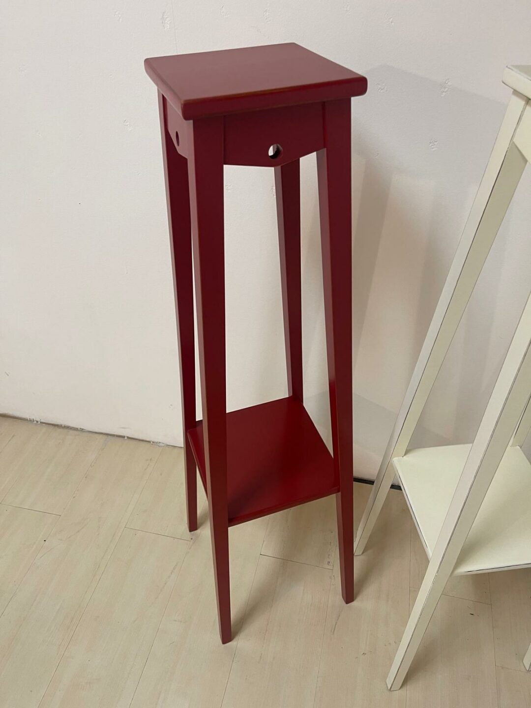 Porta vaso/fiori in legno rosso S 2808