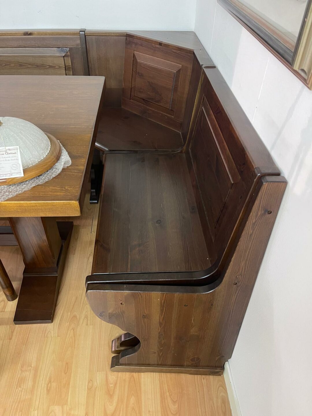 Panca in legno con tavolo massiccio S 2850 - immagine 2