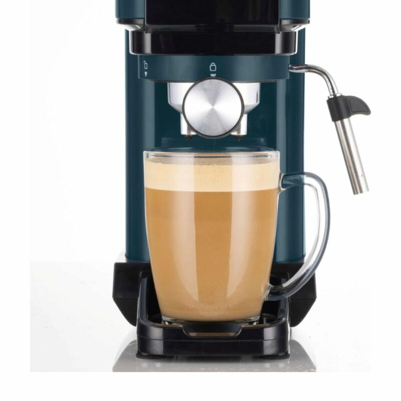 Ariete Macchina Caffè Cialde e Caffé Macinato in Polvere Espresso Manuale con Erogatore di Vapore 2 Tazze colore Mango Yellow - 1399/16 - immagine 3
