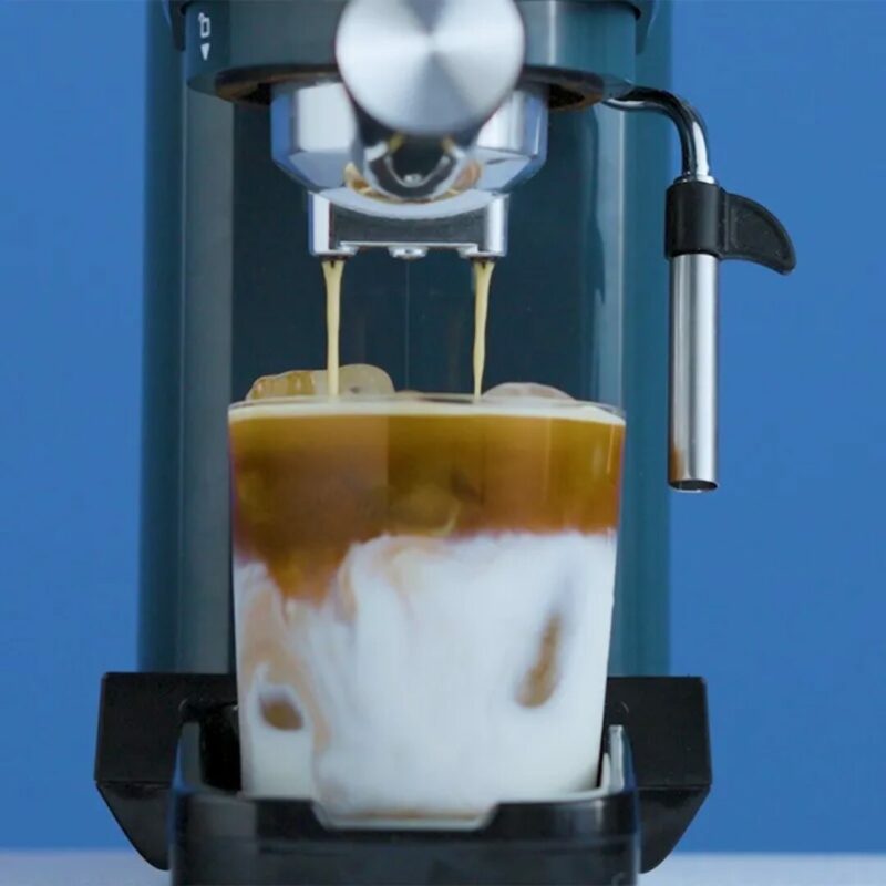 Ariete Macchina Caffè Cialde e Caffé Macinato in Polvere Espresso Manuale con Erogatore di Vapore 2 Tazze colore Mango Yellow - 1399/16 - immagine 8