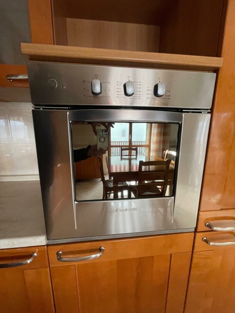 Cucina in legno completa di elettrodomestici di frigorifero, cappa, forno, piano cottura, lavastoviglie, lavandino S 2909 - immagine 3