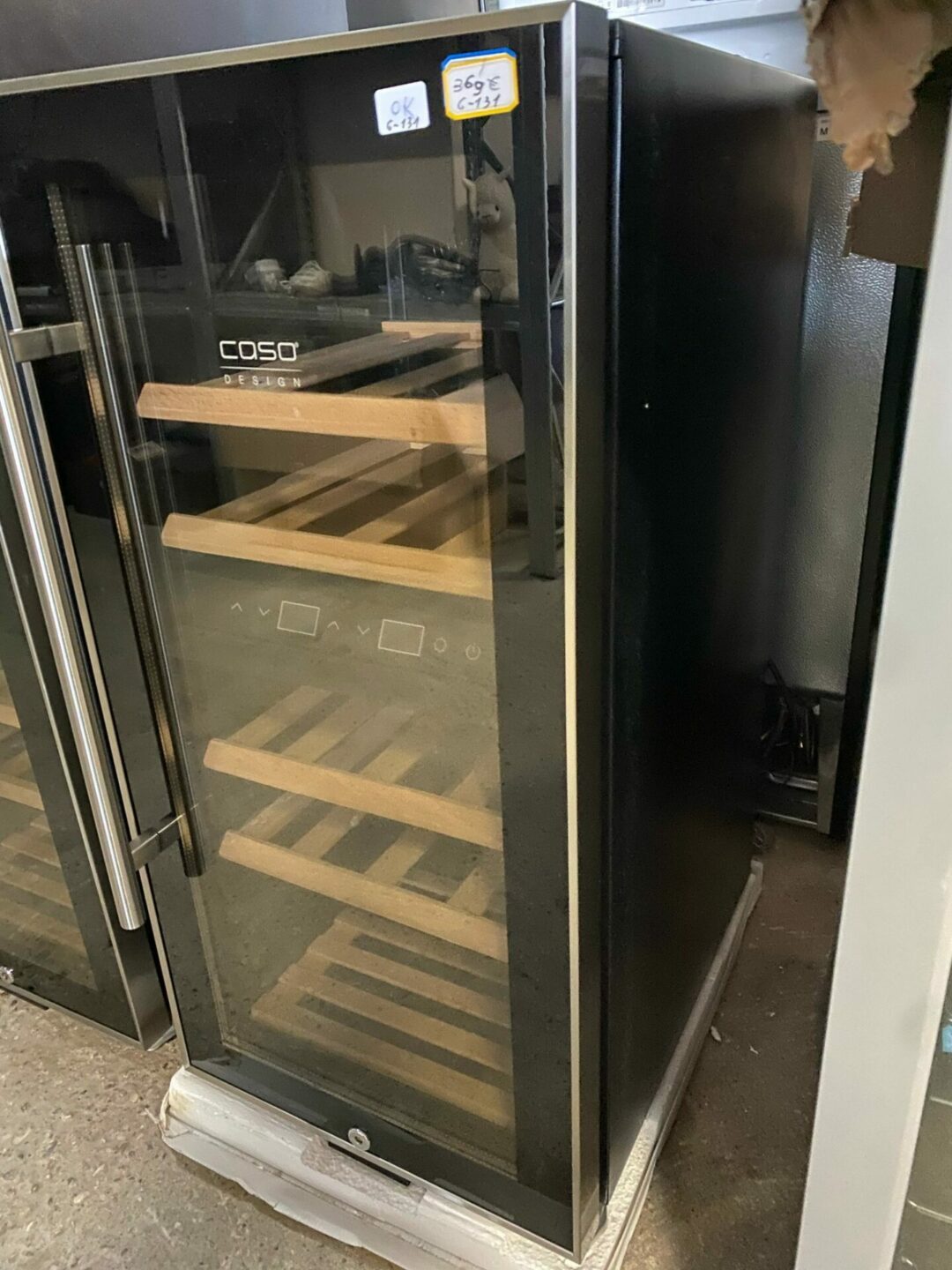 Cantinetta per Vino Doppia Temperatura WineComfort 24 Black – Caso Design Germany G-131 ( con difetto estetico ) - immagine 2