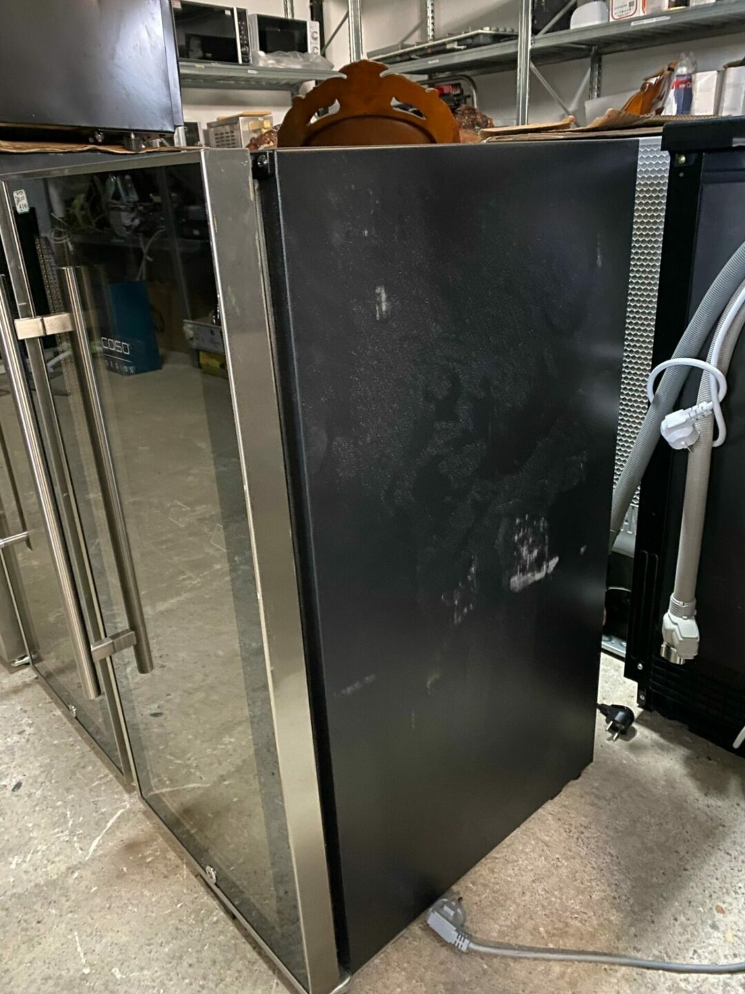 Cantinetta per Vino Doppia Temperatura WineComfort 24 Black – Caso Design Germany (mancano dei ripiani in legno) G-134 ( con difetto estetico ) - immagine 3