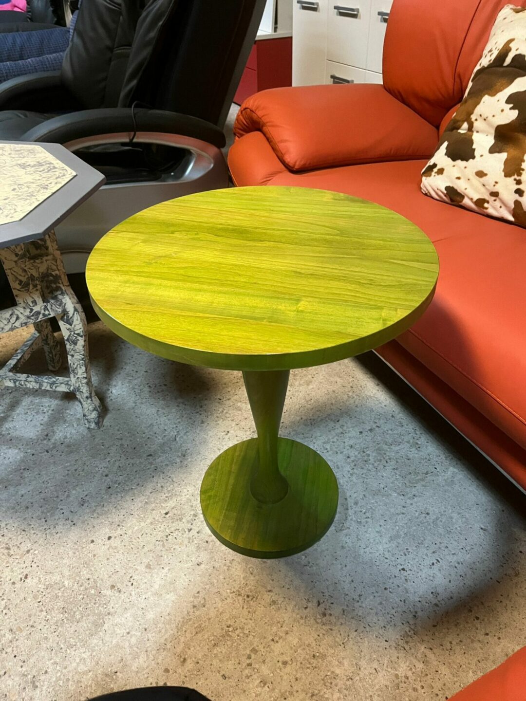 Tavolino basso in legno verde S 2920