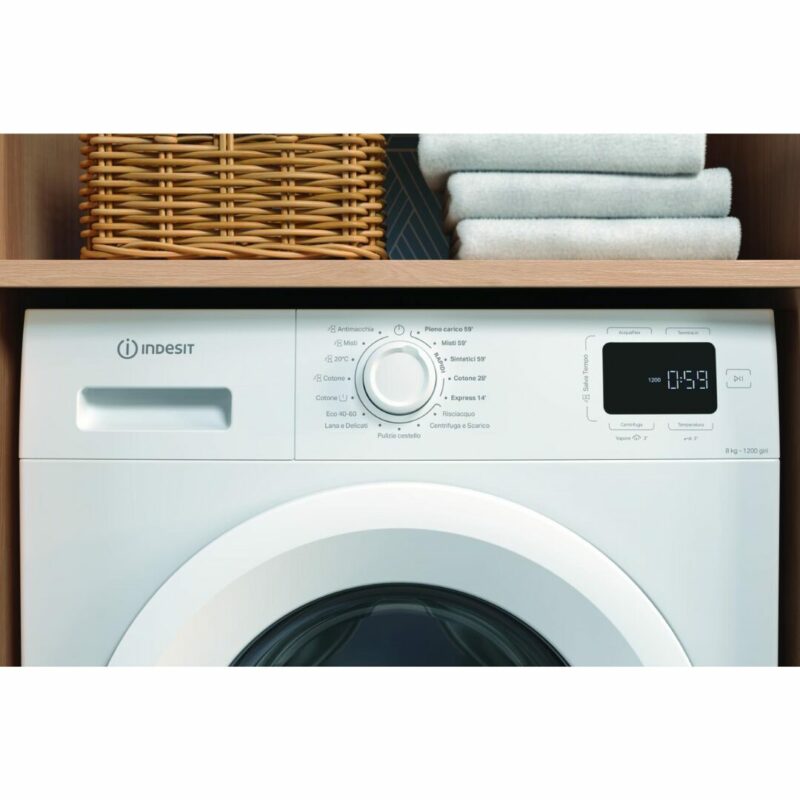 Lavatrice Indesit 8 Kg Classe A 1200 giri Partenza Ritardata - IM 862 MY TIME IT - immagine 5