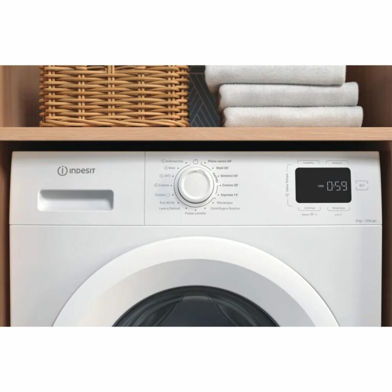 Lavatrice Indesit 9 Kg Classe A 1200 giri Partenza Ritardata - IM 962 MY TIME IT - immagine 5