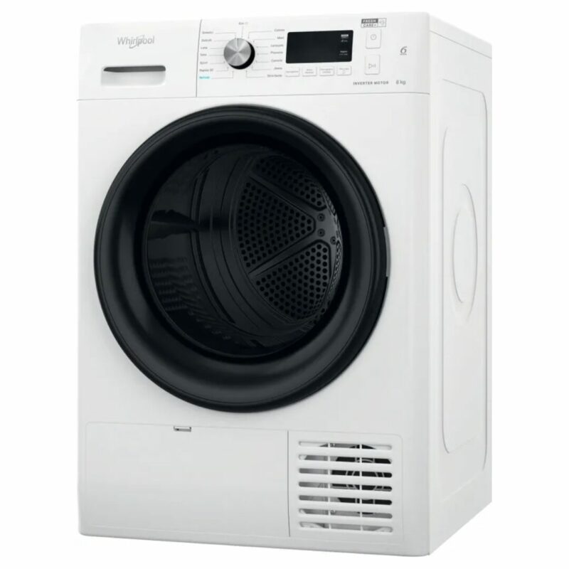 Asciugatrice Whirlpool 8 Kg Classe A+++ con Pompa di calore Inverter Funzione Vapore FreshCare - FFTNM118X3