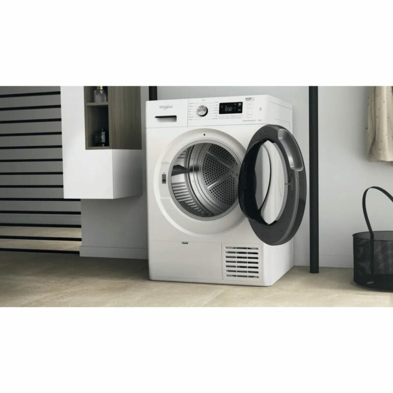 Asciugatrice Whirlpool 8 Kg Classe A+++ con Pompa di calore Inverter Funzione Vapore FreshCare - FFTNM118X3 - immagine 7