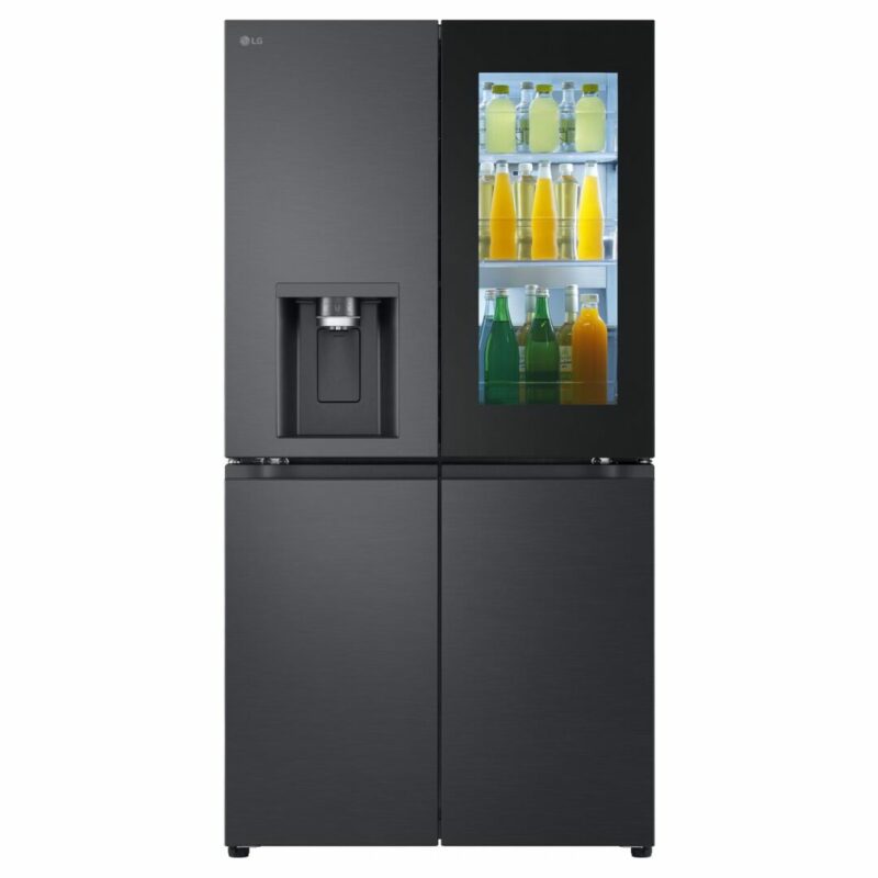 Frigorifero Americano Lg Side by Side 638 Litri Raffreddamento No Frost colore Nero - GMG960EVJE InstaView