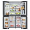 Frigorifero Americano Lg Side by Side 638 Litri Raffreddamento No Frost colore Nero - GMG960EVJE InstaView - immagine 2