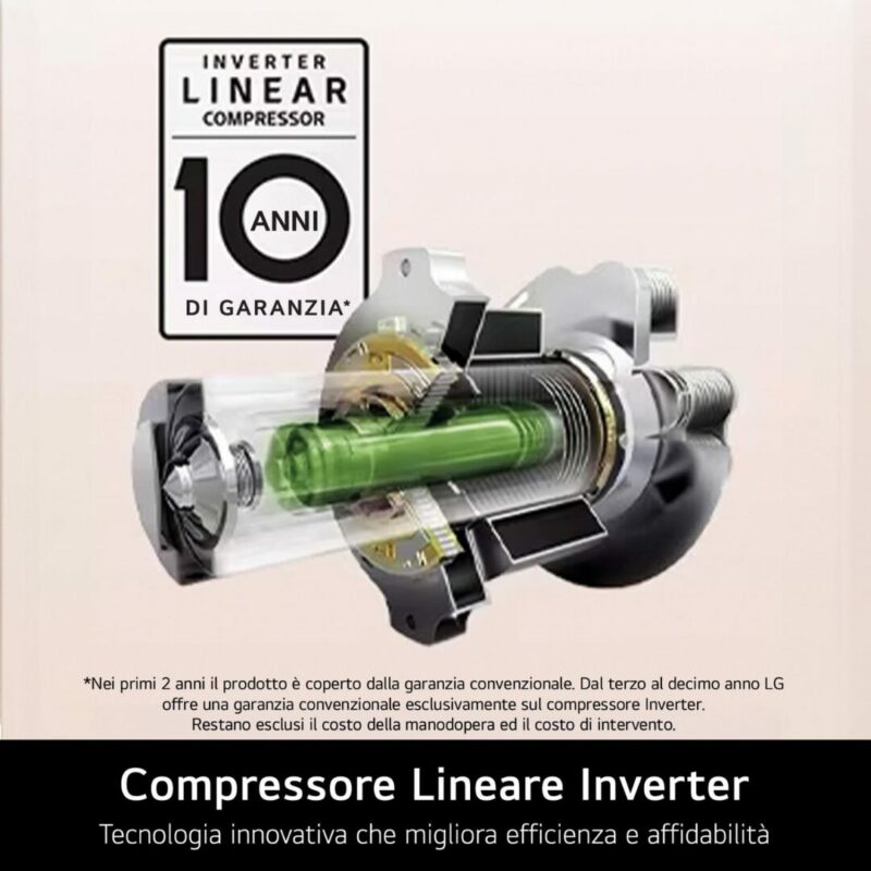 Frigorifero Americano Lg Side by Side 638 Litri Raffreddamento No Frost colore Nero - GMG960EVJE InstaView - immagine 7