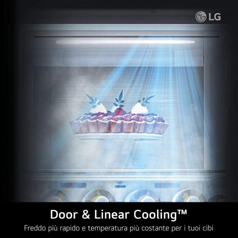 Frigorifero Americano Lg Side by Side 638 Litri Raffreddamento No Frost colore Nero - GMG960EVJE InstaView - immagine 8