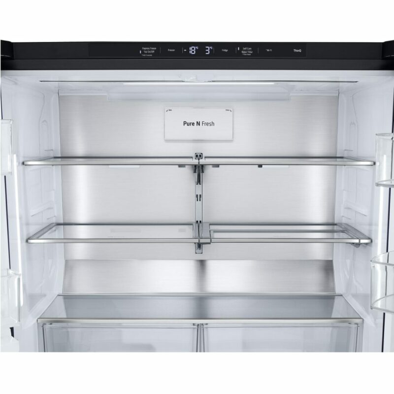 Frigorifero Americano Lg Side by Side 638 Litri Raffreddamento No Frost colore Nero - GMG960EVJE InstaView - immagine 10