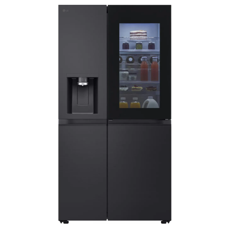 Frigorifero Americano Lg Side by Side 628 Litri No Frost Wi-Fi colore Black Steel InstaView - GSXE91EVAD