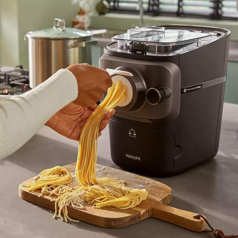 Macchina per la Pasta Philips Elettrica 200 Watt 10 Trafile Bilancia Integrata Nero - HR2665/96 - immagine 5
