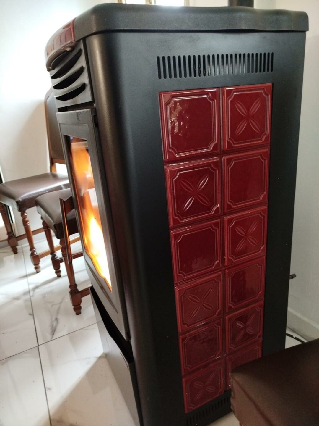 Stufa a pellet modello Irina nordica Extraflame 12kw S 3049
