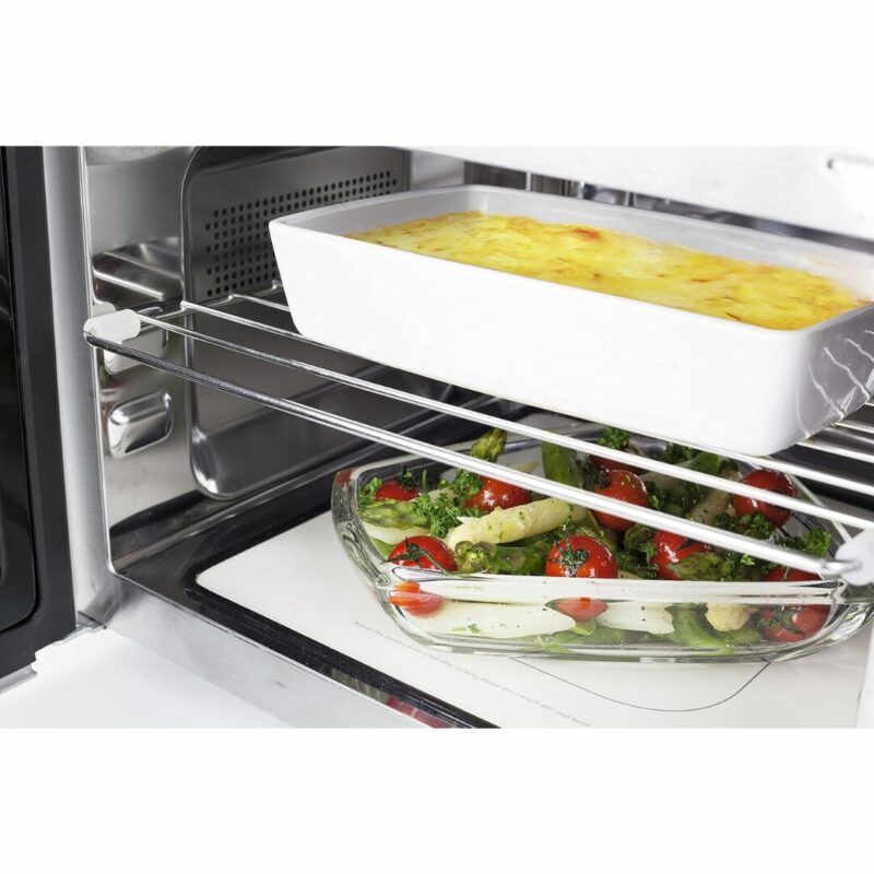 Microonde 3-in-1 CASO MCG25 Chef con grill e aria calda 25 L design acciaio inox specchiato G-152 (con difetto estetico) - immagine 4