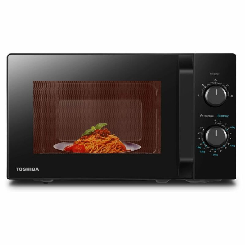 Microonde standard Toshiba MW2-MM20P 20 L 800 W nero G-154 ( con difetto estetico) - immagine 4