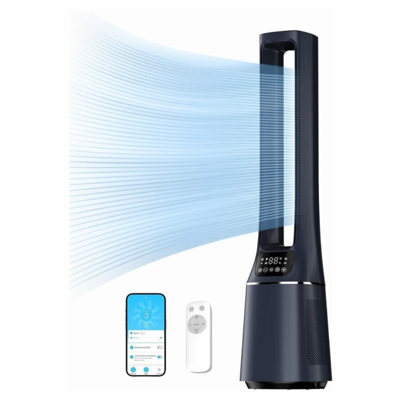 Ventilatore a torre Midea MFP-120i (BL) 2 in 1 con purificatore HEPA H13 38 dB LED WiFi G-173 (con difetto estetico)