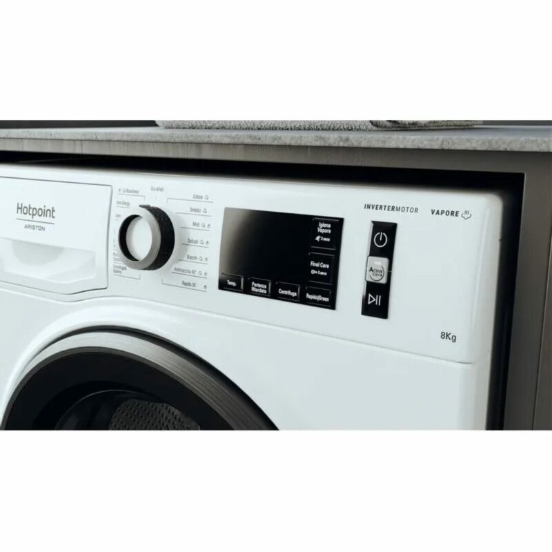 Hotpoint Ariston Lavatrice 8 Kg Classe A Profondità 60 cm Centrifuga 1400 giri Inverter Funzione Vapore - NR648GWSA IT - immagine 8