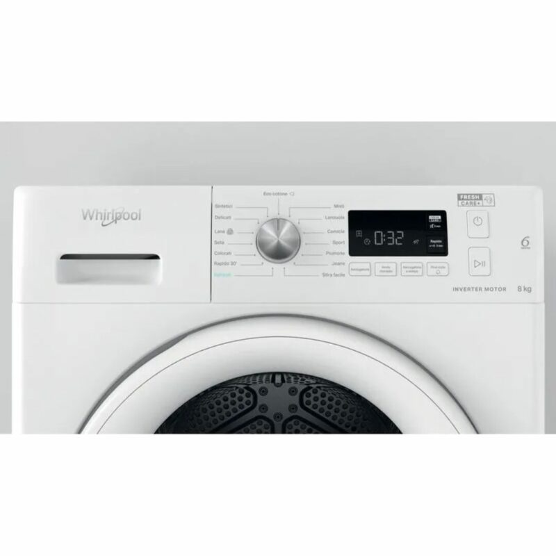Whirlpool Asciugatrice FFTM1182IT 8 Kg Classe A++ con Pompa di calore Profondità 65 cm Partenza differita - immagine 8