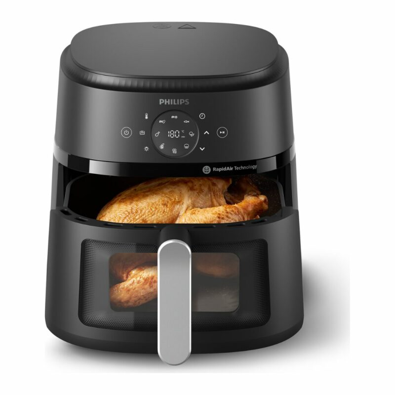 Philips Friggitrice ad Aria Airfryer 13 in 1 Capacità 6.2 Litri Potenza 1700 Watt con Timer e Termostato Regolabile colore Nero - NA231/00 - immagine 4
