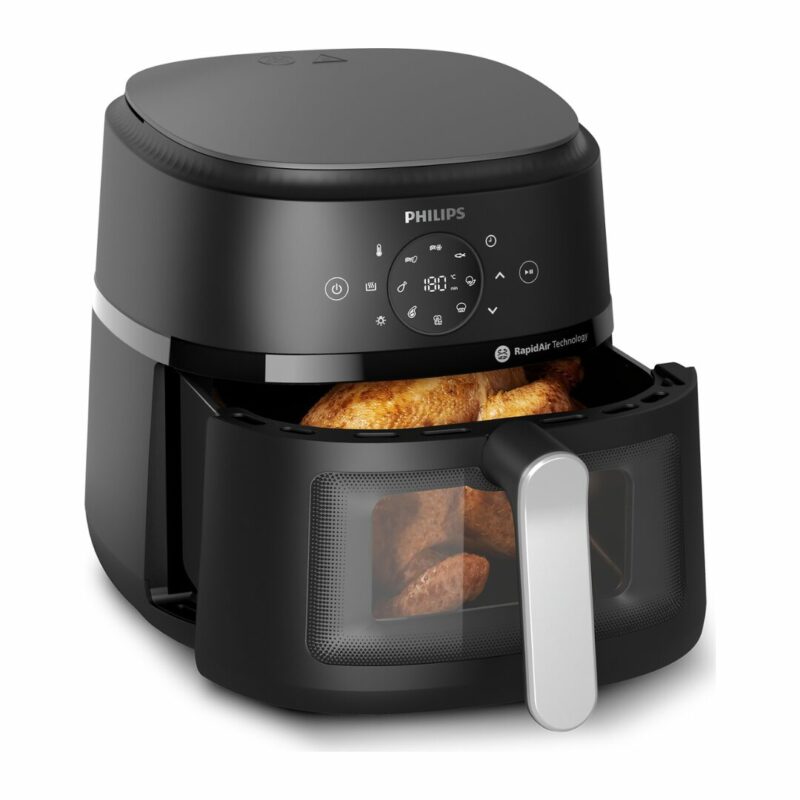 Philips Friggitrice ad Aria Airfryer 13 in 1 Capacità 6.2 Litri Potenza 1700 Watt con Timer e Termostato Regolabile colore Nero - NA231/00 - immagine 5