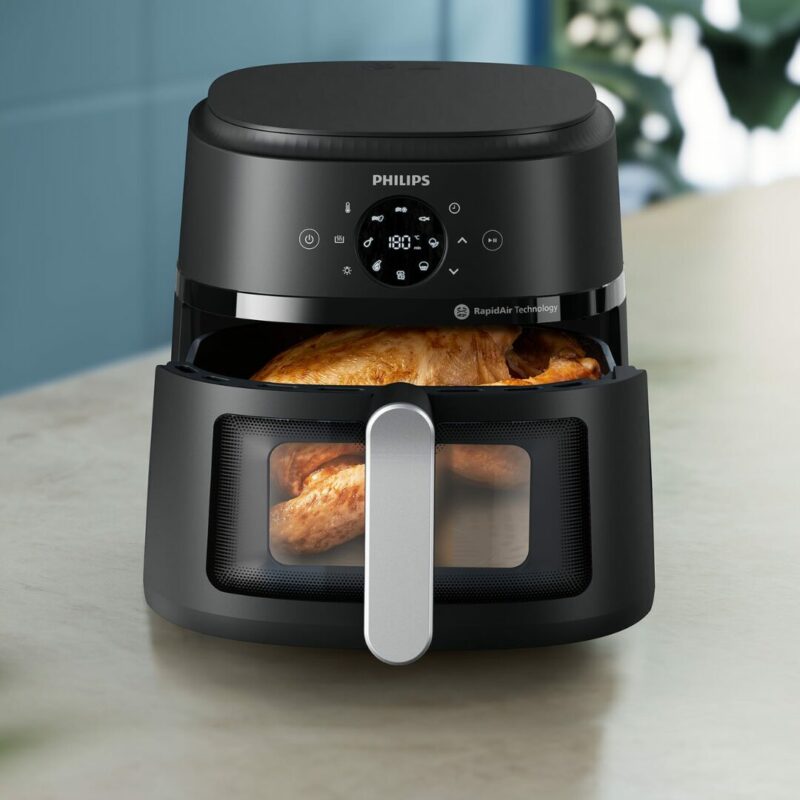 Philips Friggitrice ad Aria Airfryer 13 in 1 Capacità 6.2 Litri Potenza 1700 Watt con Timer e Termostato Regolabile colore Nero - NA231/00 - immagine 6