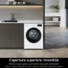 Lg Lavatrice Slim 8 Kg Classe A Profondità 47 cm Centrifuga 1400 giri Inverter Vapore colore Bianco - F4NA10S8NWK.ABWQCIS - immagine 8
