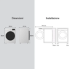 Lg Lavatrice Slim 8 Kg Classe A Profondità 47 cm Centrifuga 1400 giri Inverter Vapore colore Bianco - F4NA10S8NWK.ABWQCIS - immagine 5