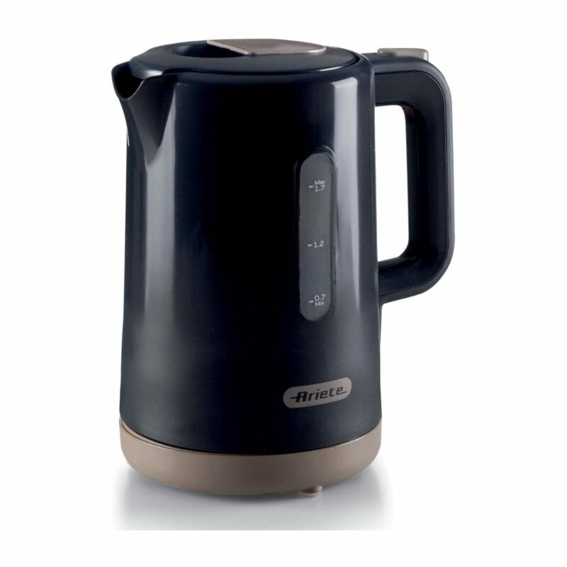 Ariete Bollitore Elettrico Capacità 1,7 Litri Potenza 2200 Watt Filtro Estraibile colore Grigio Scuro - 2846/00
