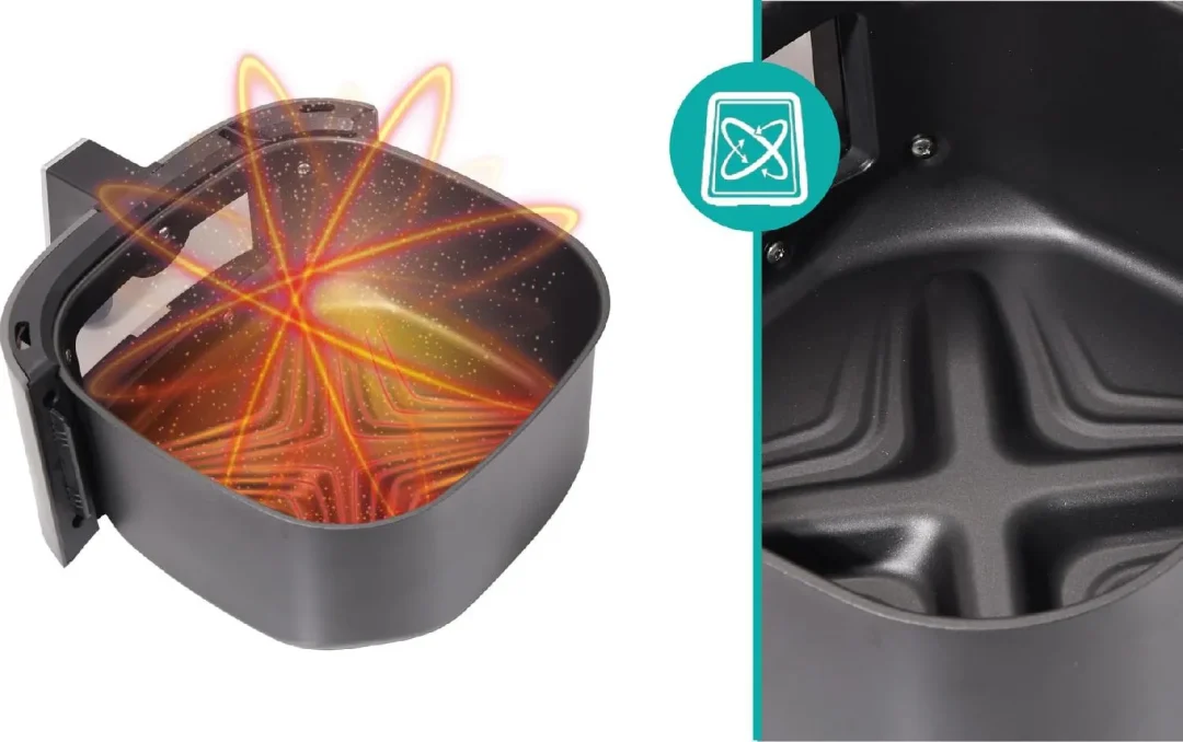 Friggitrice ad Aria Hisense Capacità 7 Litri Potenza 1800 Watt con Finestra e Controlli Touch colore Nero - HAF1900D - immagine 7