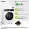 Samsung Lavatrice 9 Kg Classe A Profondità 60 cm Centrifuga 1400 giri Inverter Vapore Wi-Fi - WW90DB7U94GEU3 - immagine 4
