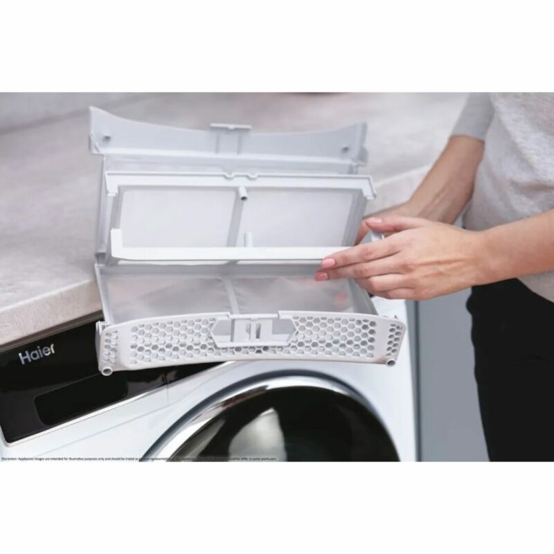 Haier Asciugatrice 9 Kg Classe A+++ con Pompa di Calore Profondità 66,5 cm Inverter Vapore I-Refresh colore Bianco e Nero - HD90 A3939 IT - immagine 3