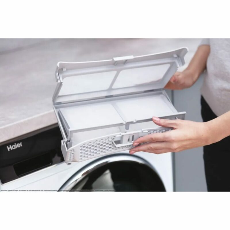 Haier Asciugatrice 9 Kg Classe A+++ con Pompa di Calore Profondità 66,5 cm Inverter Vapore I-Refresh colore Bianco e Nero - HD90 A3939 IT - immagine 4