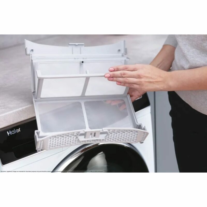 Haier Asciugatrice 9 Kg Classe A+++ con Pompa di Calore Profondità 66,5 cm Inverter Vapore I-Refresh colore Bianco e Nero - HD90 A3939 IT - immagine 5