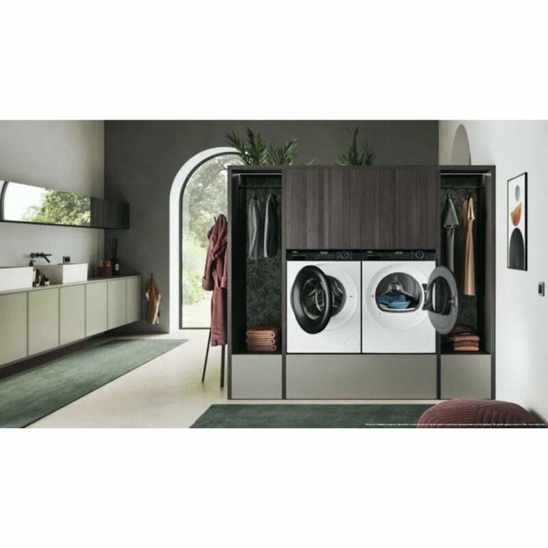 Haier Asciugatrice 9 Kg Classe A+++ con Pompa di Calore Profondità 66,5 cm Inverter Vapore I-Refresh colore Bianco e Nero - HD90 A3939 IT - immagine 8