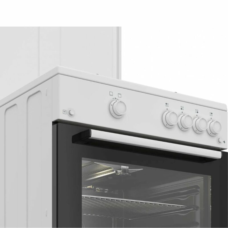Beko Cucina a Gas 4 Fuochi Forno a Gas 60x60 cm con Coperchio - FBG62010DW - immagine 3